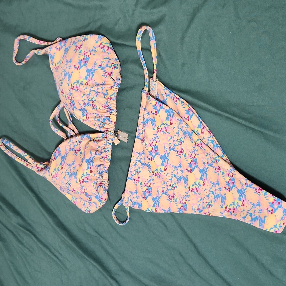 Floral Yellow Bikini Set